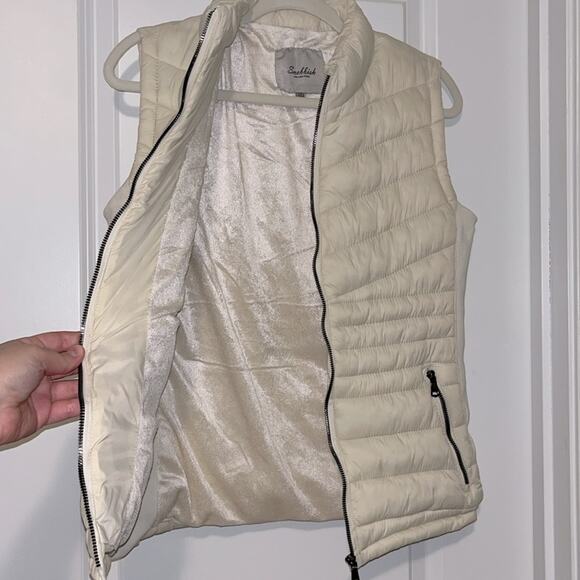 Snobbish Cream Quilted Puffer Vest - Picture 7 of 11